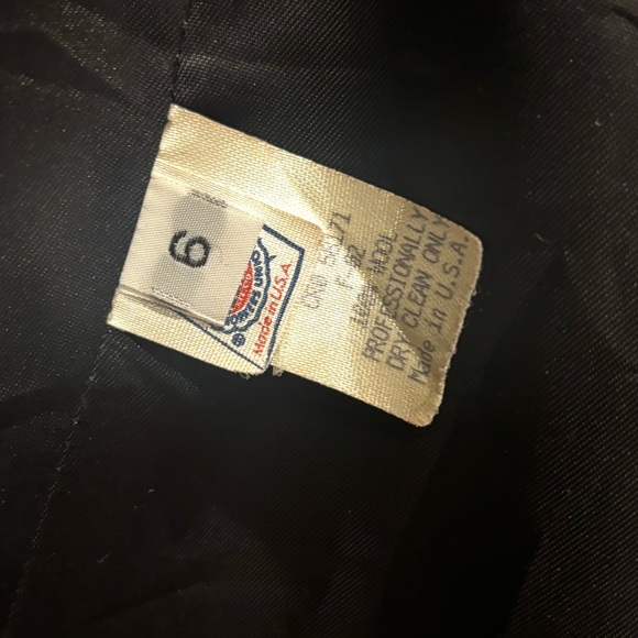 Calvin Klein vintage 90s 80s 100% wool made in USA Black maxi coat jacket Trench - Picture 6 of 7